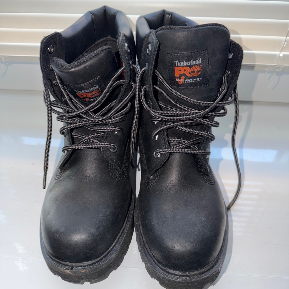 Timberland PRO Men's Black Leather Boots